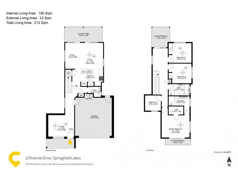 9 Riverine Drive, Springfield Lakes QLD 4300 Floorplan