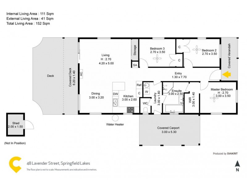 48 Lavender Street, Springfield Lakes QLD 4300 Floorplan
