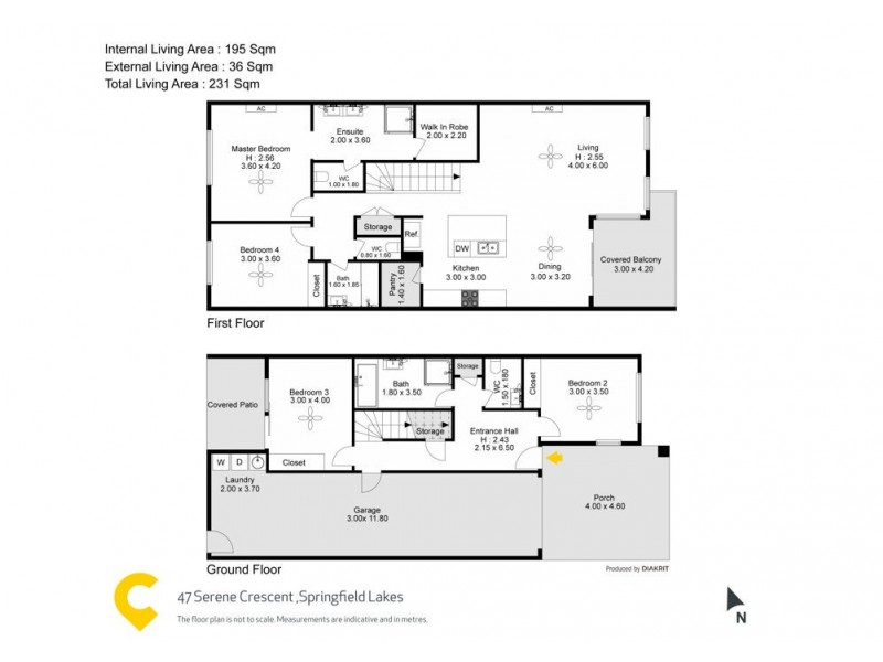47 Serene Crescent, Springfield Lakes QLD 4300 Floorplan