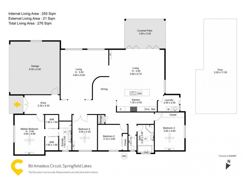 80 Amadeus Circuit, Springfield Lakes QLD 4300 Floorplan