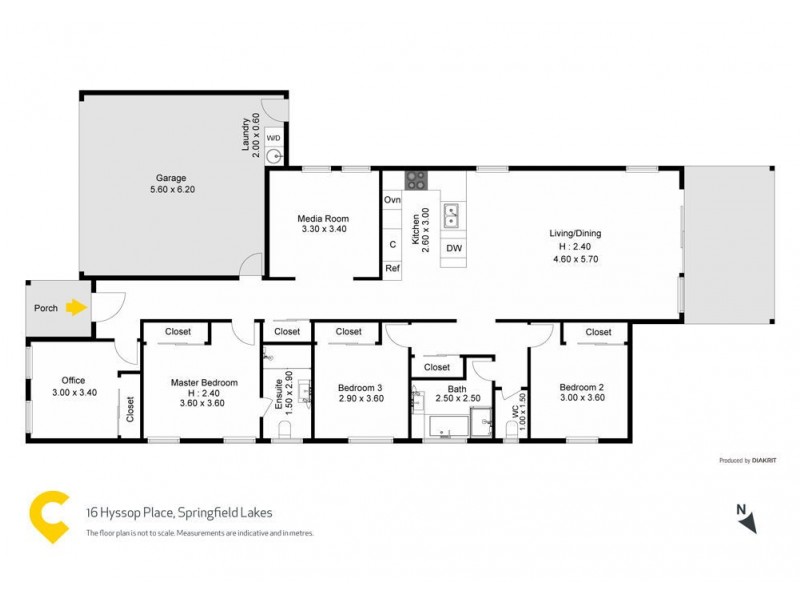 16 Hyssop Place, Springfield Lakes QLD 4300 Floorplan