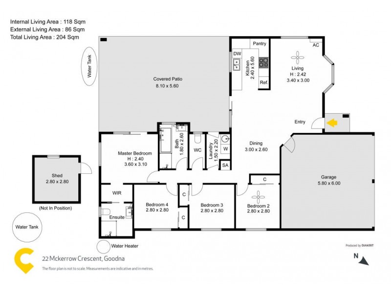 22 McKerrow Crescent, Goodna QLD 4300 Floorplan