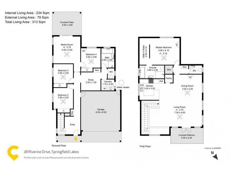 28 Riverine Drive, Springfield Lakes QLD 4300 Floorplan