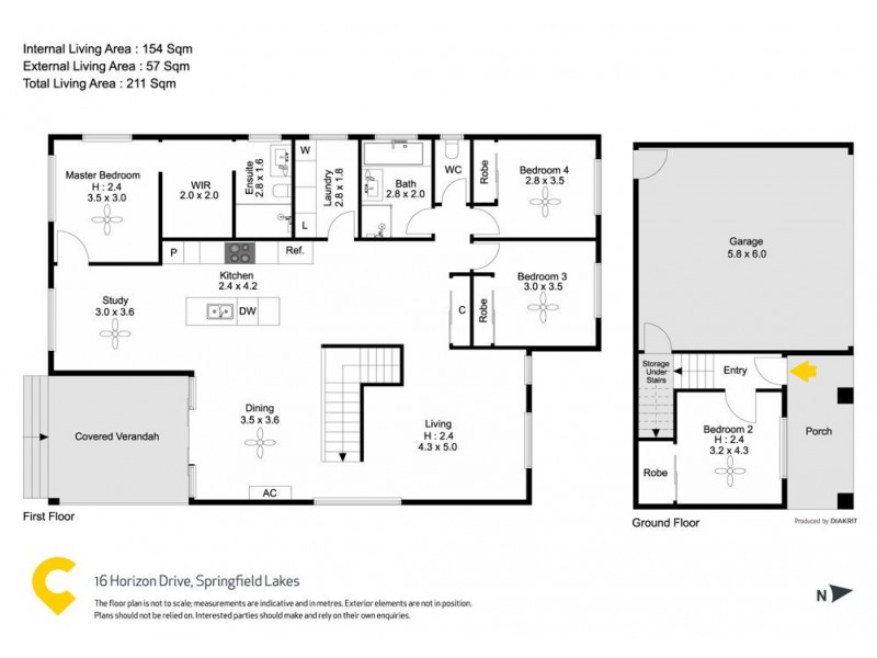 16 Horizon Drive, Springfield Lakes QLD 4300 Floorplan