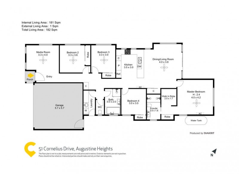 51 Cornelius Drive, Augustine Heights QLD 4300 Floorplan