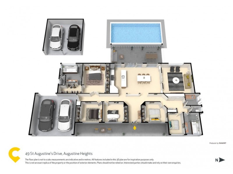 49 St Augustines Drive, Augustine Heights QLD 4300 Floorplan