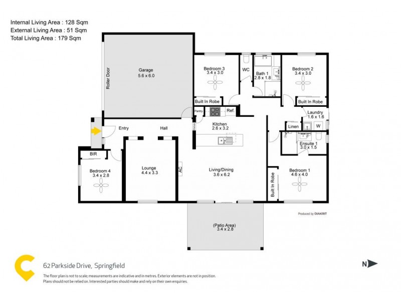 62 Parkside Drive, Springfield QLD 4300 Floorplan