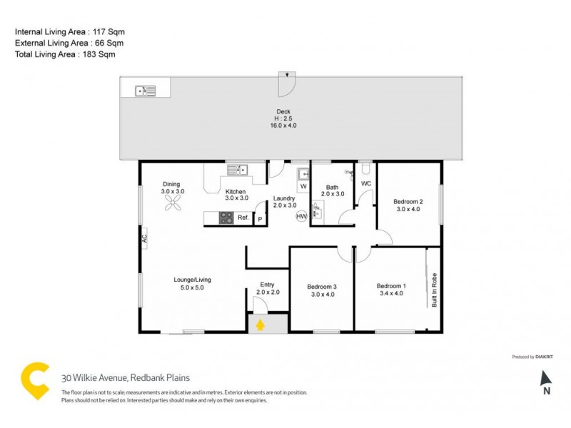30 Wilkie Avenue, Redbank Plains QLD 4301 Floorplan