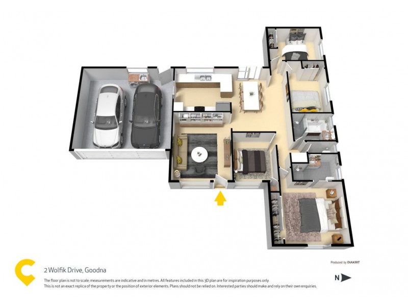 2 Wolfik Drive, Goodna QLD 4300 Floorplan