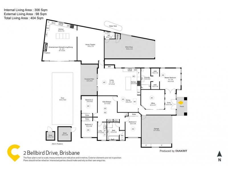 2 Bellbird Drive, Bellbird Park QLD 4300 Floorplan