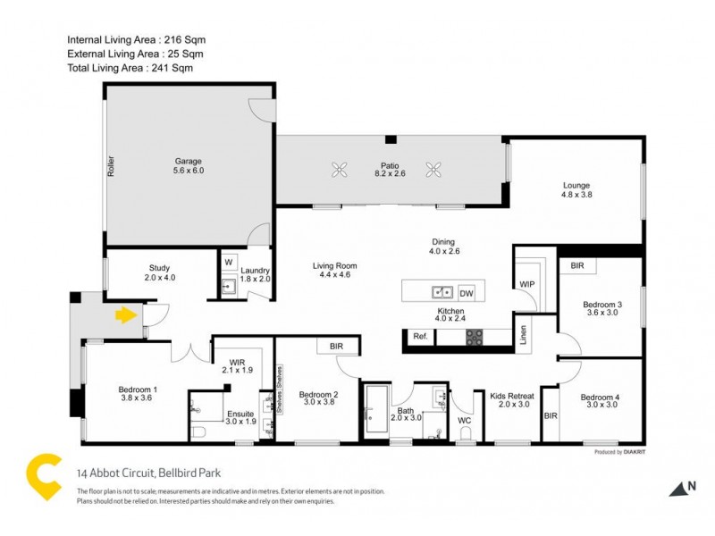 14 Abbot Circuit, Bellbird Park QLD 4300 Floorplan
