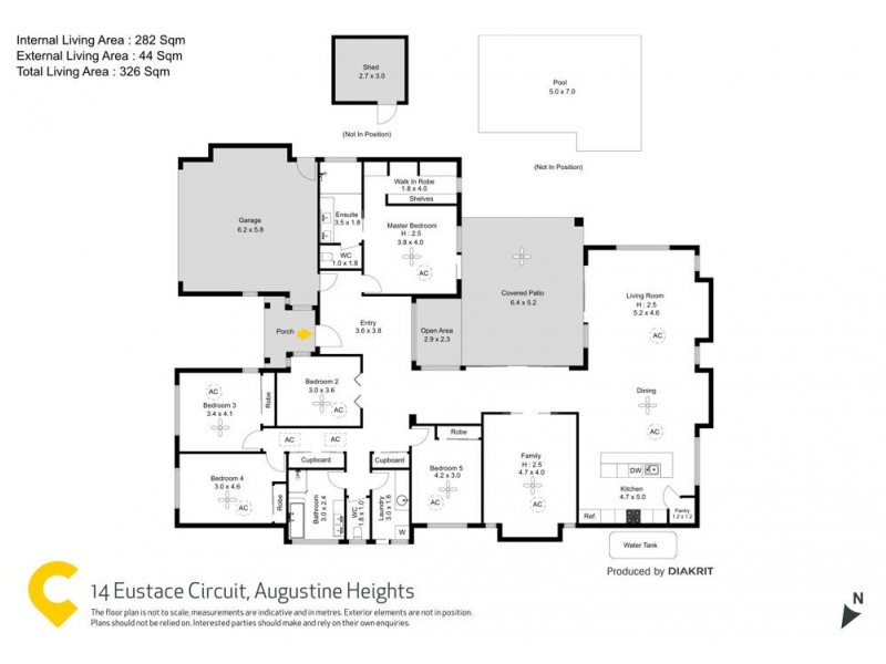 14 Eustace Circuit, Augustine Heights QLD 4300 Floorplan