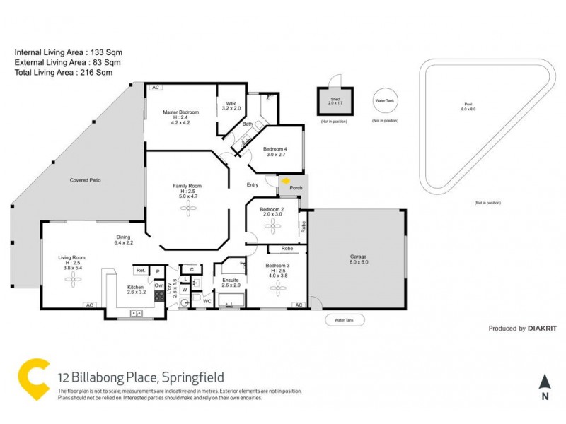 12 Billabong Place, Springfield QLD 4300 Floorplan