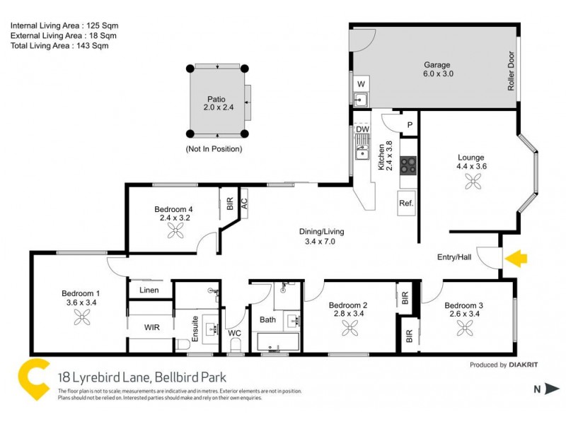 18 Lyrebird Lane, Bellbird Park QLD 4300 Floorplan
