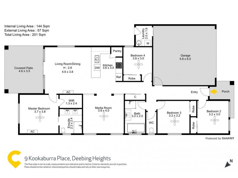 9 Kookaburra Place, Deebing Heights QLD 4306 Floorplan