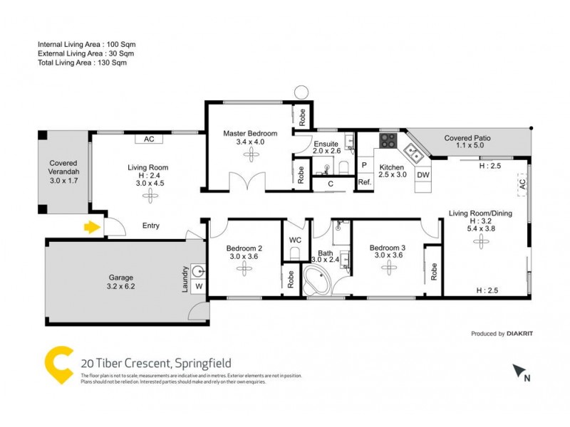 20 Tiber Crescent, Springfield QLD 4300 Floorplan