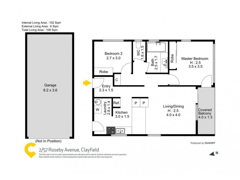 2/57 Roseby Avenue, Clayfield QLD 4011 Floorplan