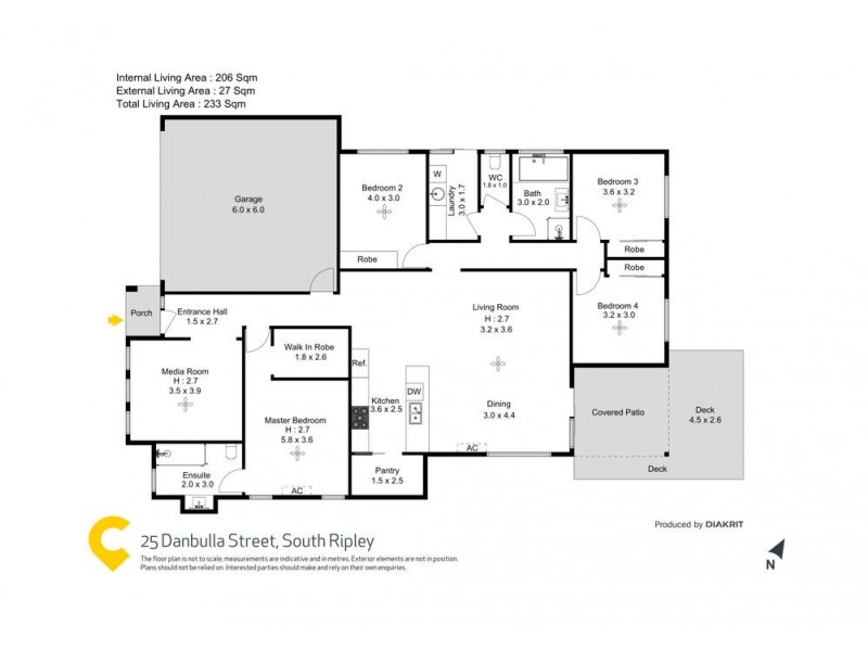 25 Danbulla Street, South Ripley QLD 4306 Floorplan