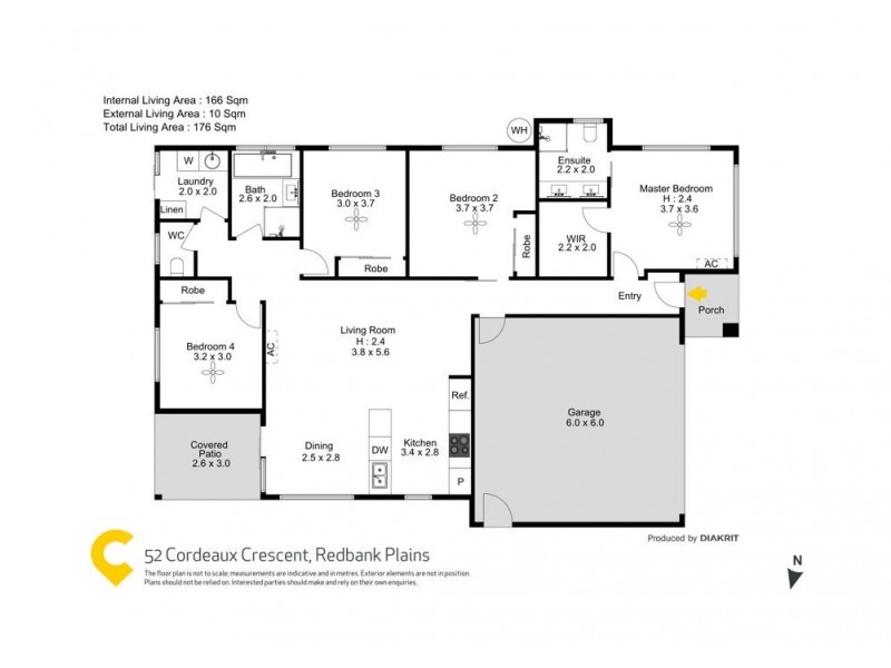 52 Cordeaux Crescent, Redbank Plains QLD 4301 Floorplan