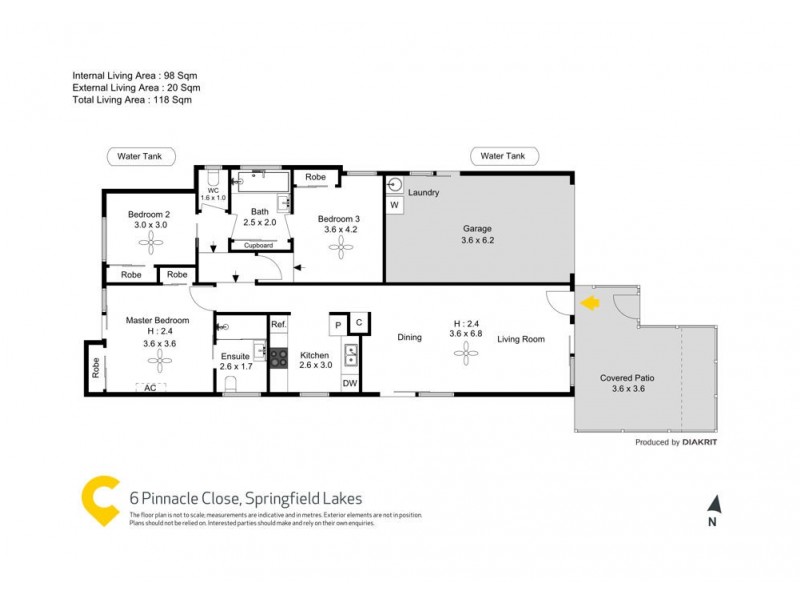 6 Pinnacle Close, Springfield Lakes QLD 4300 Floorplan
