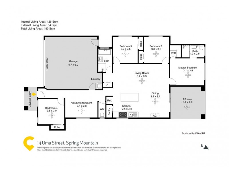 14 Uma Street, Spring Mountain QLD 4124 Floorplan