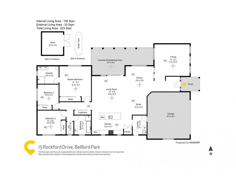 15 Rockford Drive, Bellbird Park QLD 4300 Floorplan