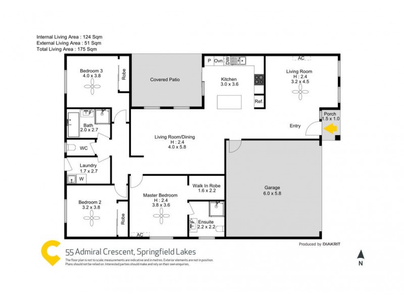 55 Admiral Crescent, Springfield Lakes QLD 4300 Floorplan