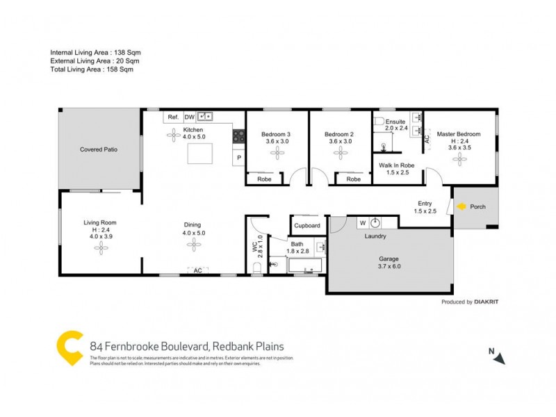84 Fernbrooke Boulevard, Redbank Plains QLD 4301 Floorplan