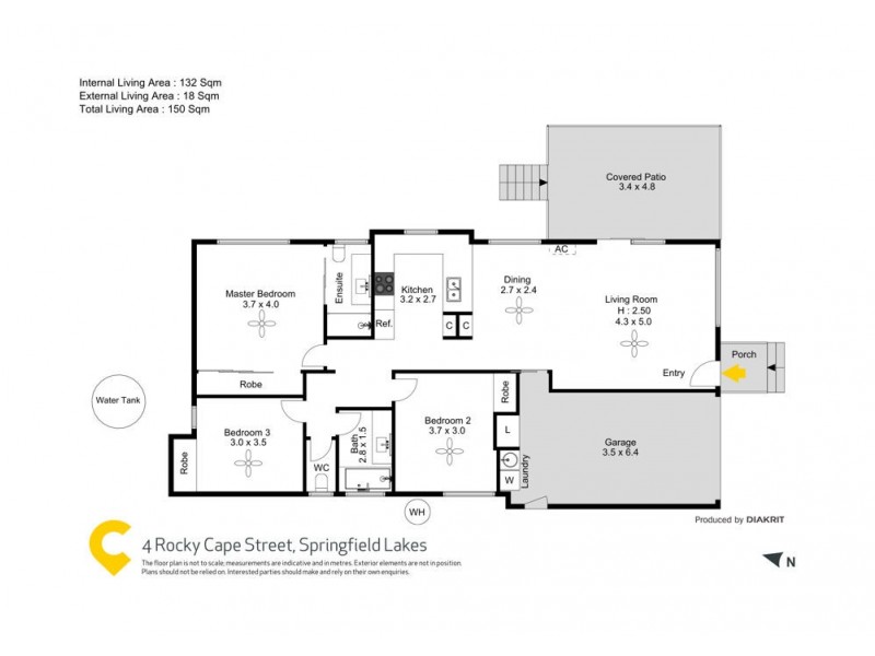 4 Rocky Cape Street, Springfield Lakes QLD 4300 Floorplan