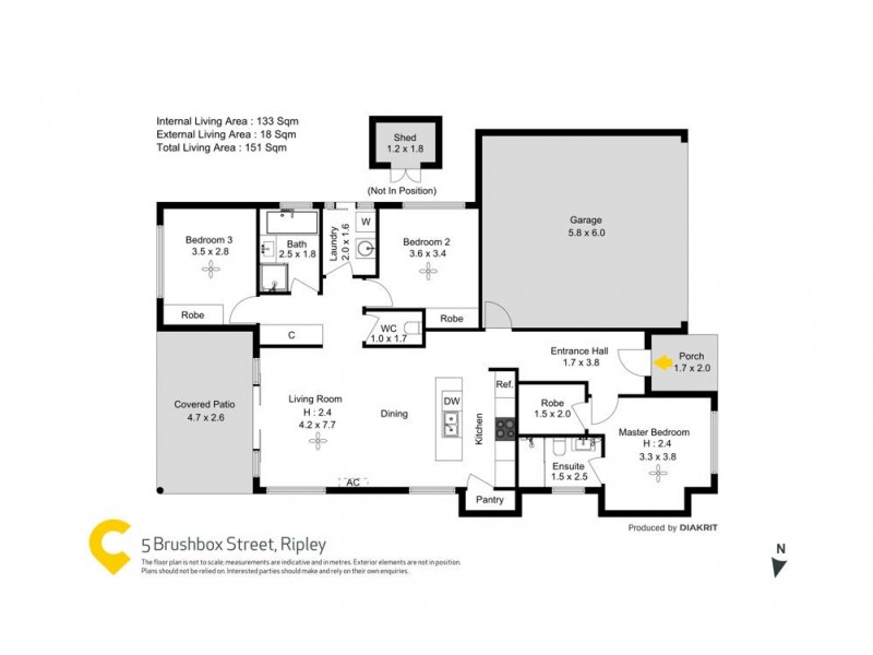 5 Brushbox Street, Ripley QLD 4306 Floorplan