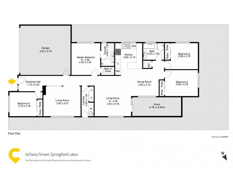19 Daisy Street, Springfield Lakes QLD 4300 Floorplan