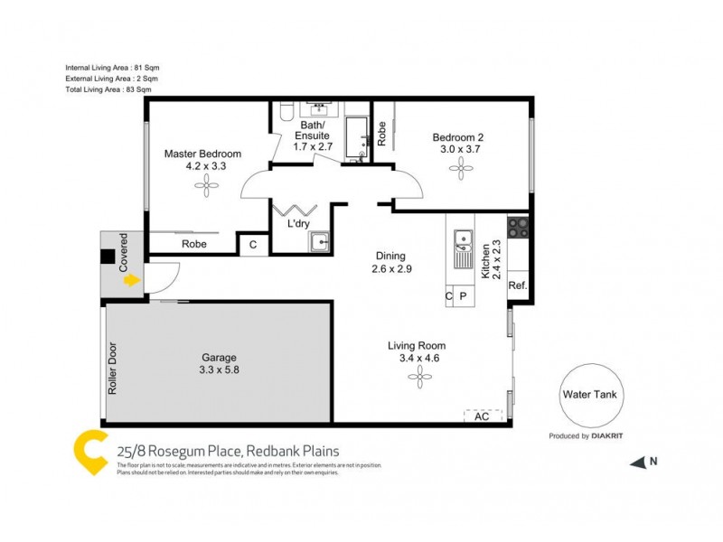 25/8 Rosegum Place, Redbank Plains QLD 4301 Floorplan