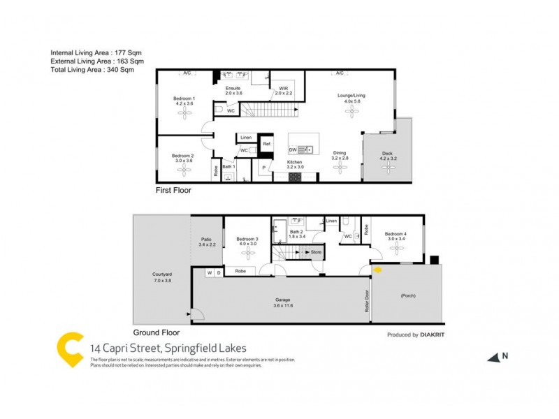 14 Capri Street, Springfield Lakes QLD 4300 Floorplan