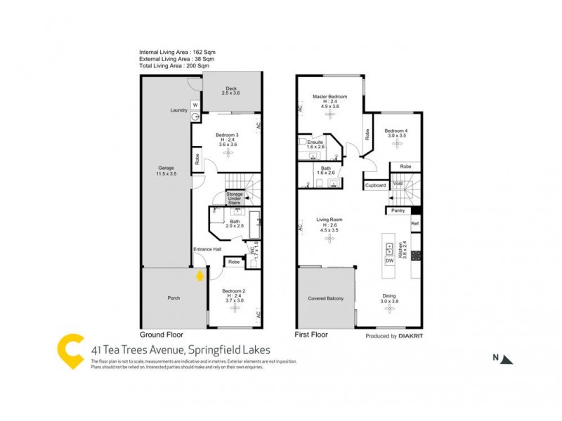41 Tea Trees Avenue, Springfield Lakes QLD 4300 Floorplan