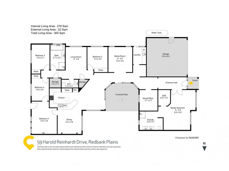59 Harold Reinhardt Drive, Redbank Plains QLD 4301 Floorplan