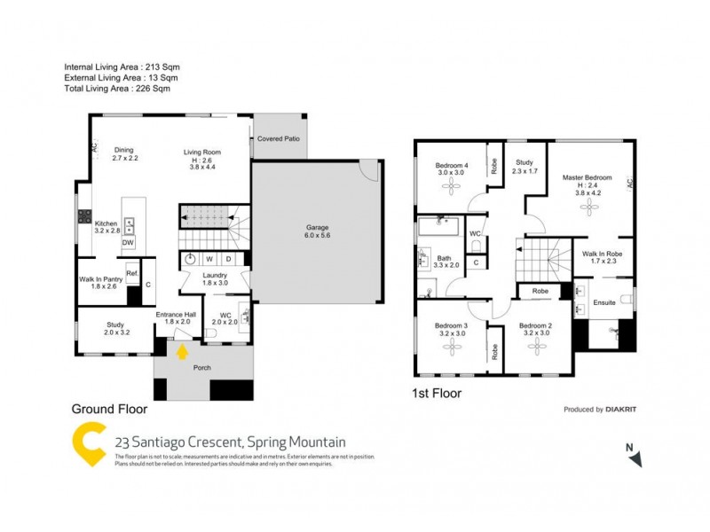 23 Santiago Crescent, Spring Mountain QLD 4124 Floorplan