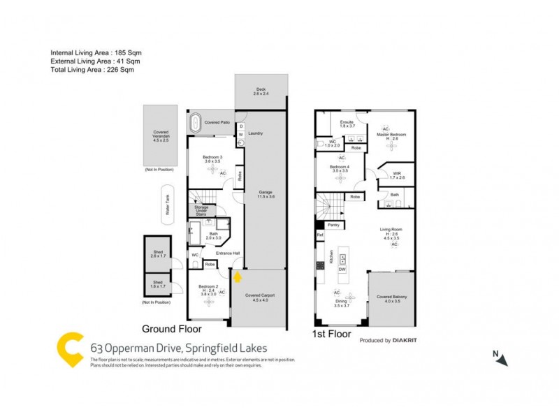 63 Opperman Drive, Springfield Lakes QLD 4300 Floorplan