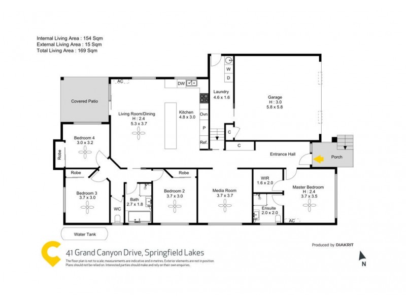 41 Grand Canyon Drive, Springfield Lakes QLD 4300 Floorplan
