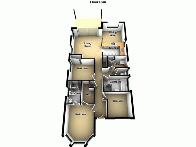 5 Moonbeam  Street, Springfield Lakes QLD 4300 Floorplan