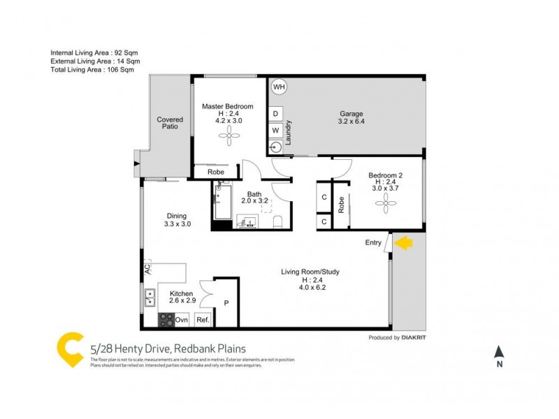 5/28 Henty Drive, Redbank Plains QLD 4301 Floorplan
