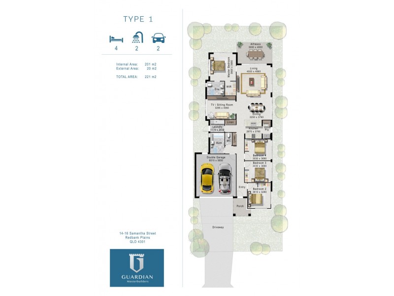 14-16 Eden on Samantha, Redbank Plains QLD 4301 Floorplan