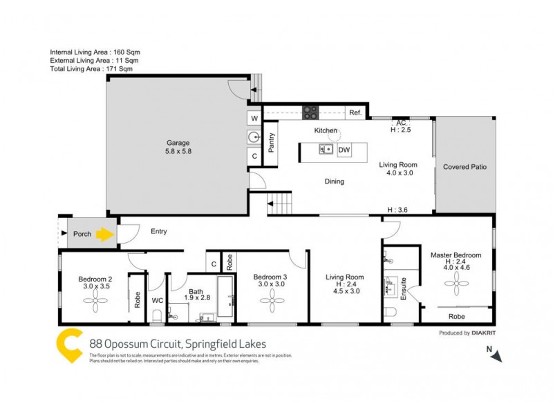 88 Opossum Circuit, Springfield Lakes QLD 4300 Floorplan