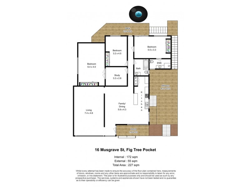 16 Musgrave Street, Fig Tree Pocket QLD 4069 Floorplan
