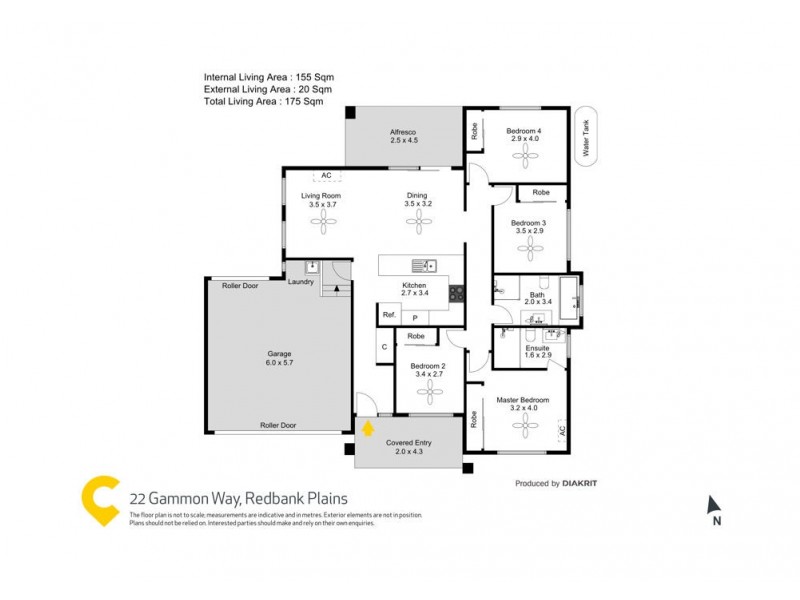 22 Gammon Way, Redbank Plains QLD 4301 Floorplan