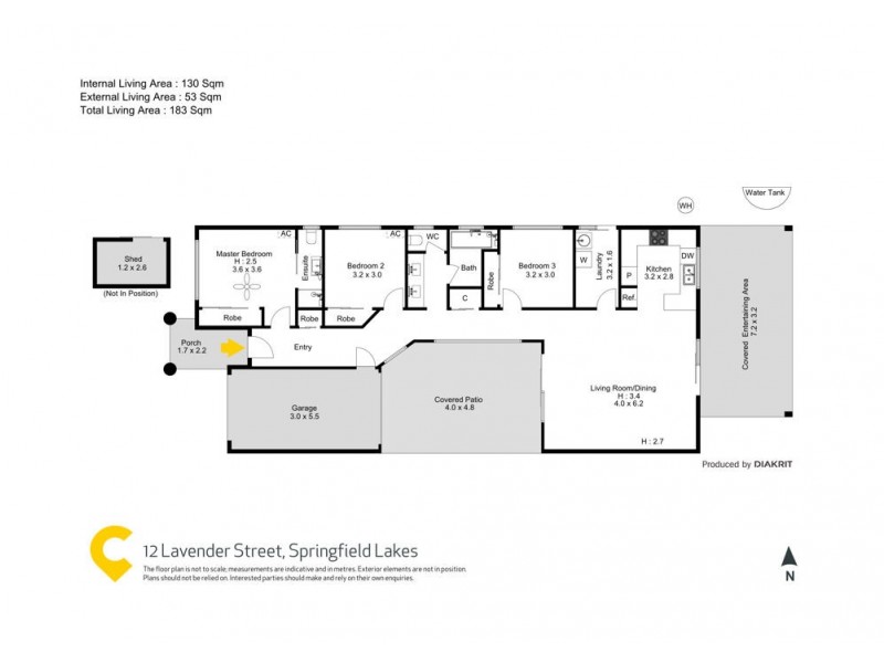 12 Lavender Street, Springfield Lakes QLD 4300 Floorplan