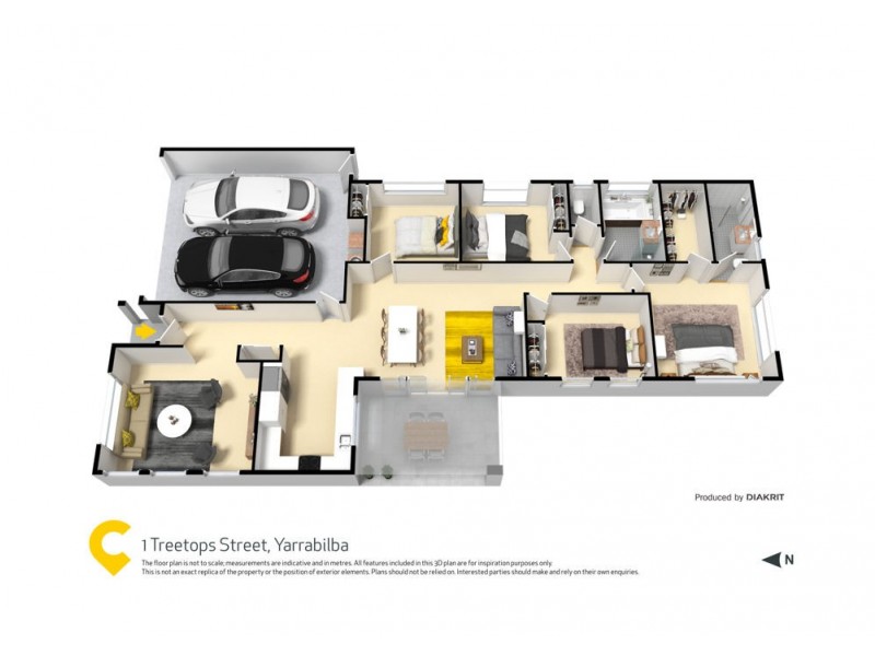 1 Treetops Street, Yarrabilba QLD 4207 Floorplan
