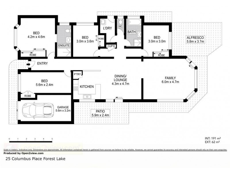 25 Columbus Pl, Forest Lake QLD 4078 Floorplan
