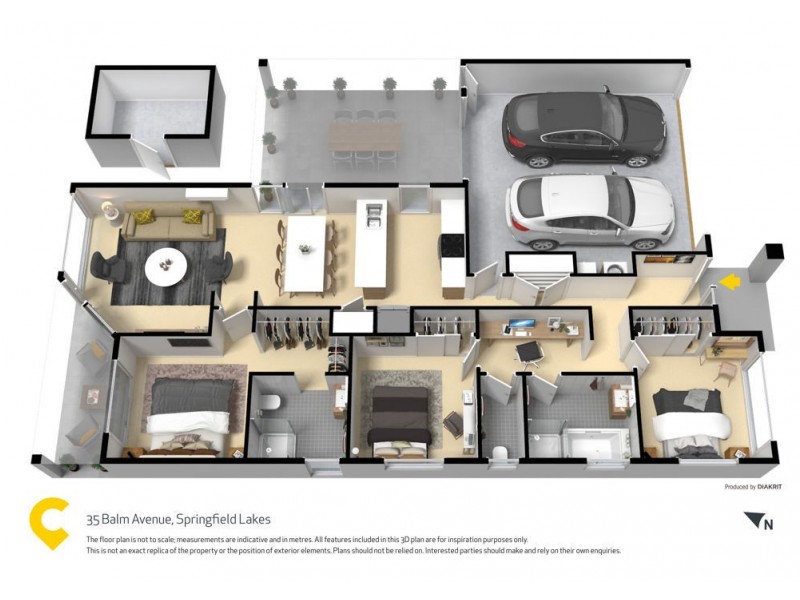 35 Balm Avenue, Springfield Lakes QLD 4300 Floorplan