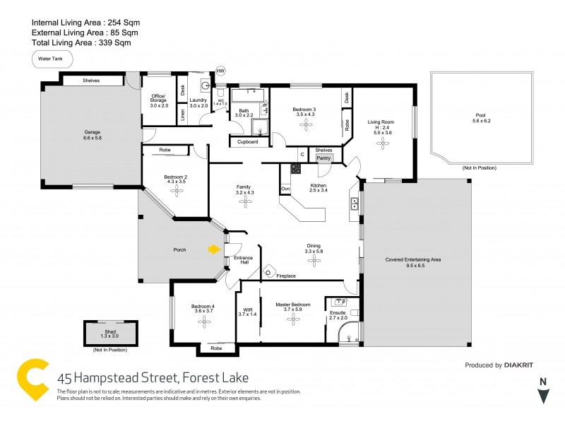 45 Hampstead Street, Forest Lake QLD 4078 Floorplan