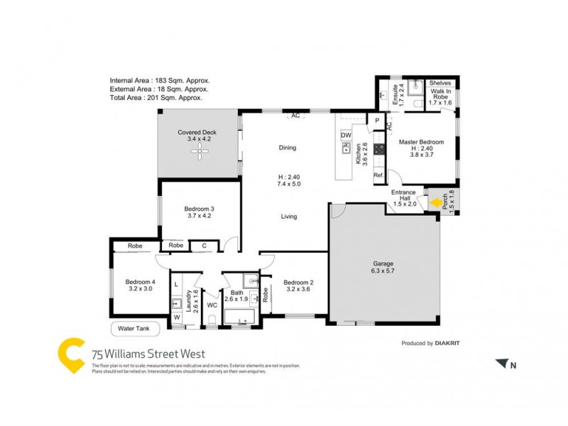 75 Williams Street West, Coalfalls QLD 4305 Floorplan
